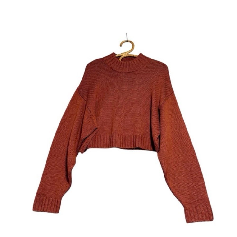 Aritzia | Wilfred Free | Harper Cropped Knit Merino Wool Sweater Size L